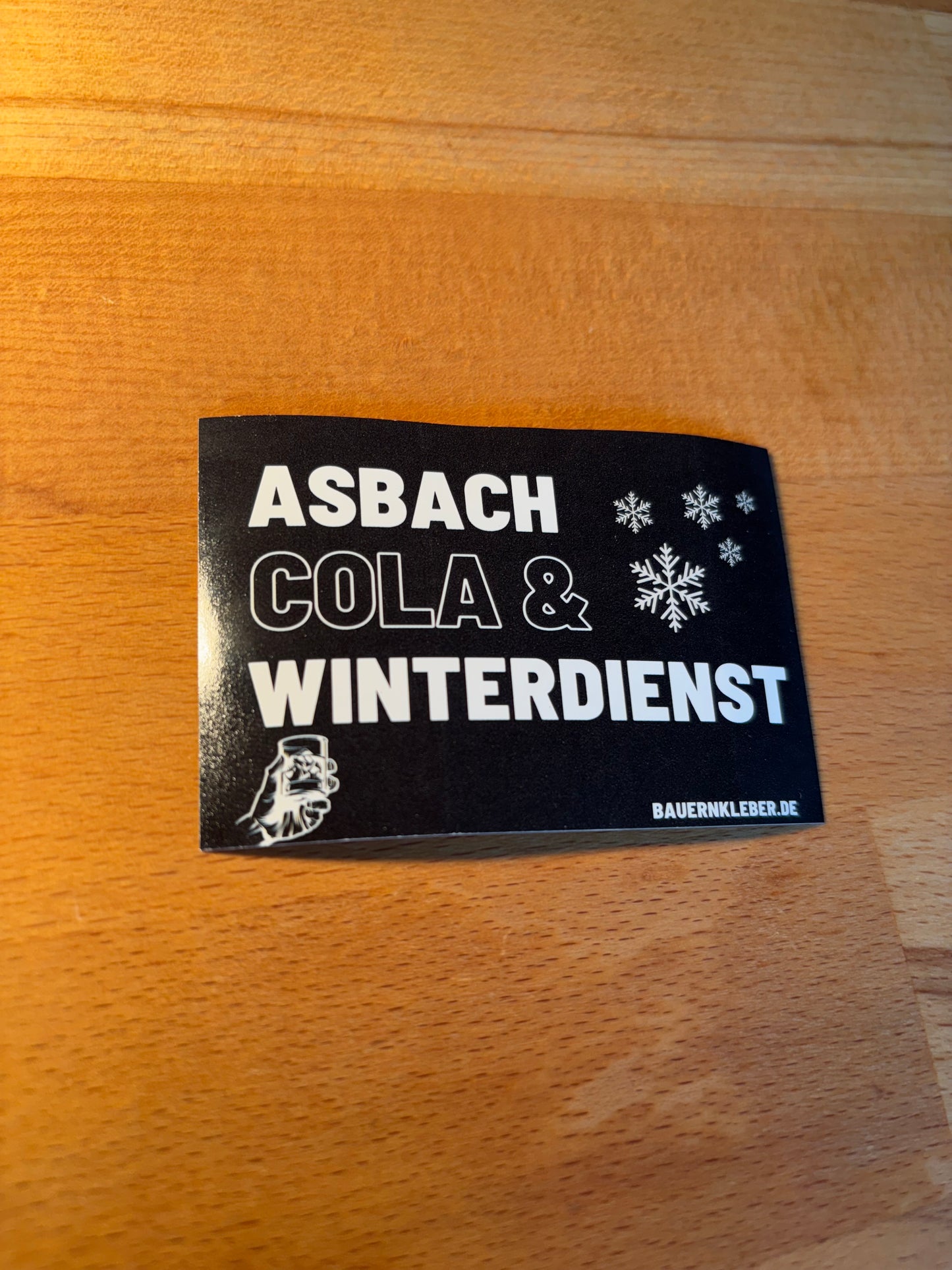 Sticker "Asbach Cola & Winterdienst"