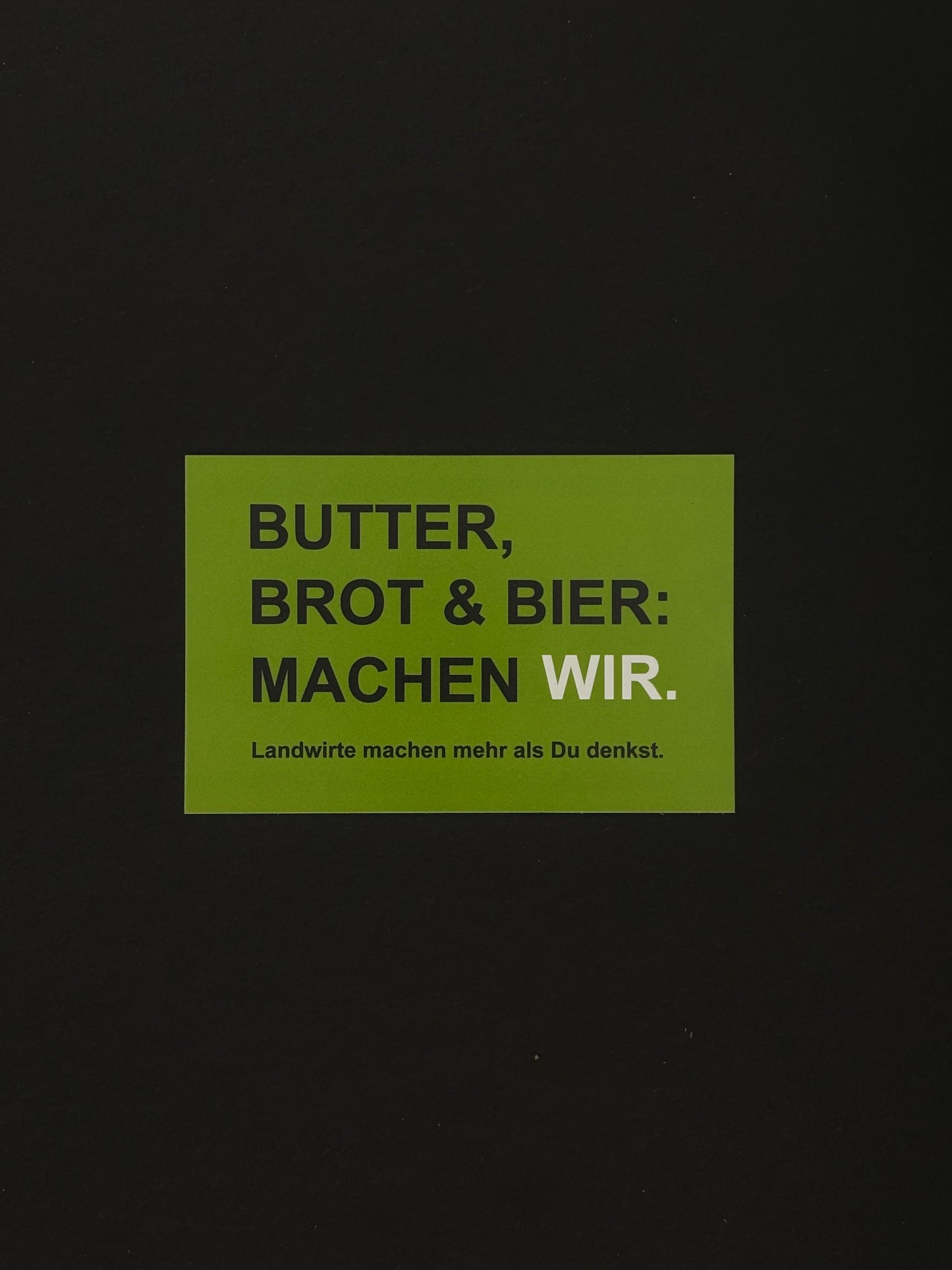 Sticker "Butter, Brot & Bier"