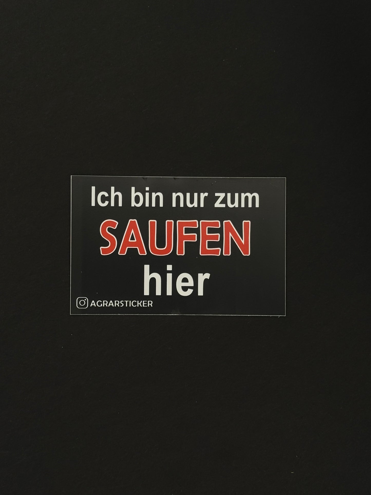 Sticker Instagram "Ich bin nur zum Saufen hier"