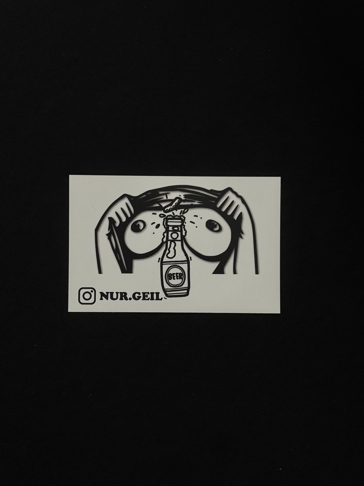 Sticker "Nur Geil"