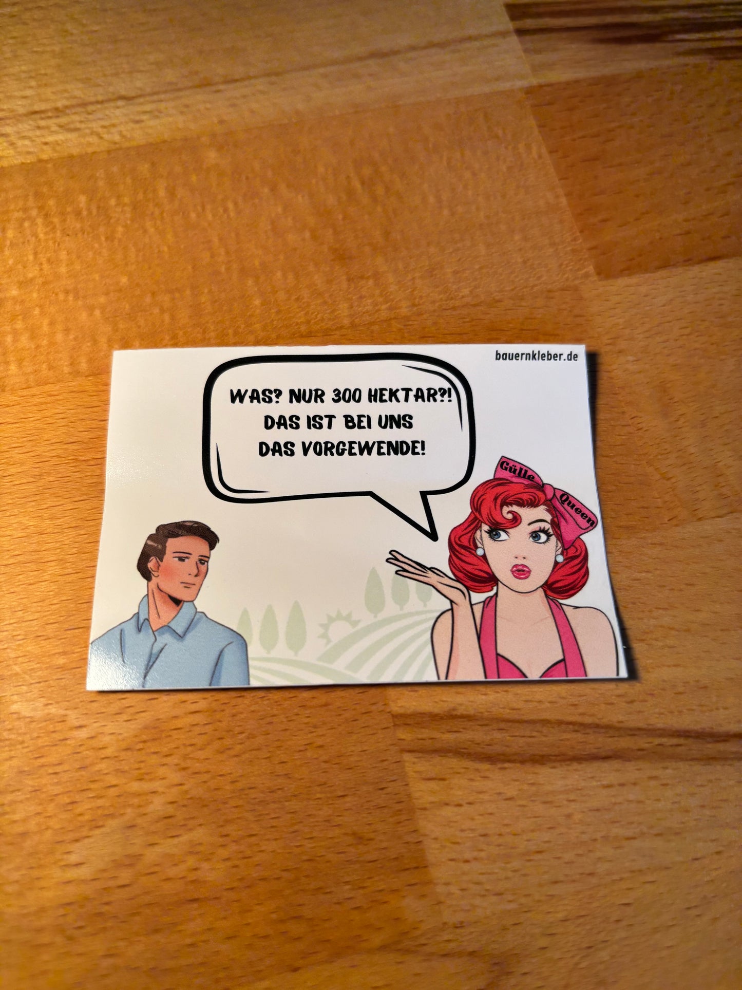 Sticker " Was? Nur 300 Hektar?!"