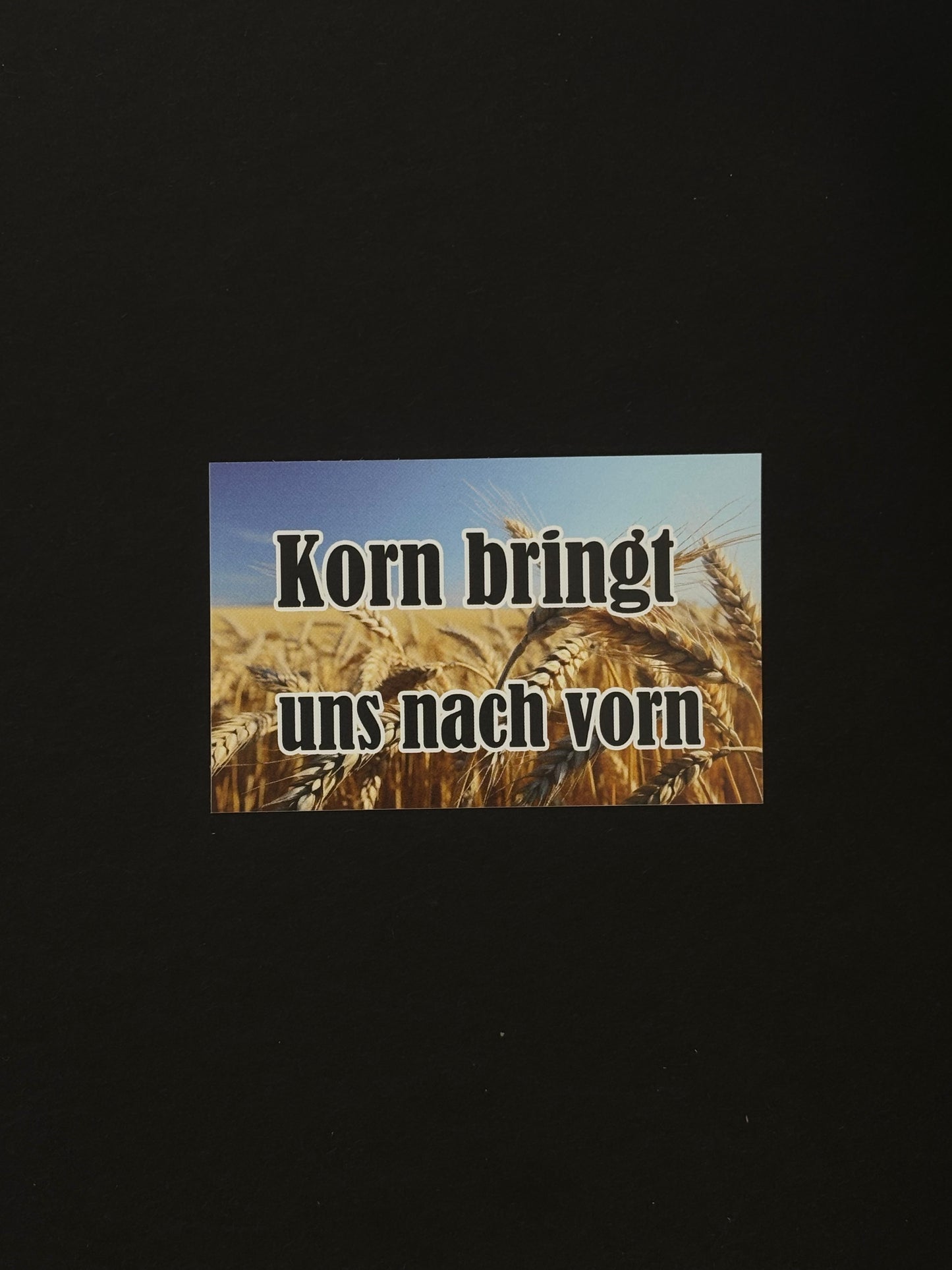 Sticker "Korn bringt uns nach vorn"