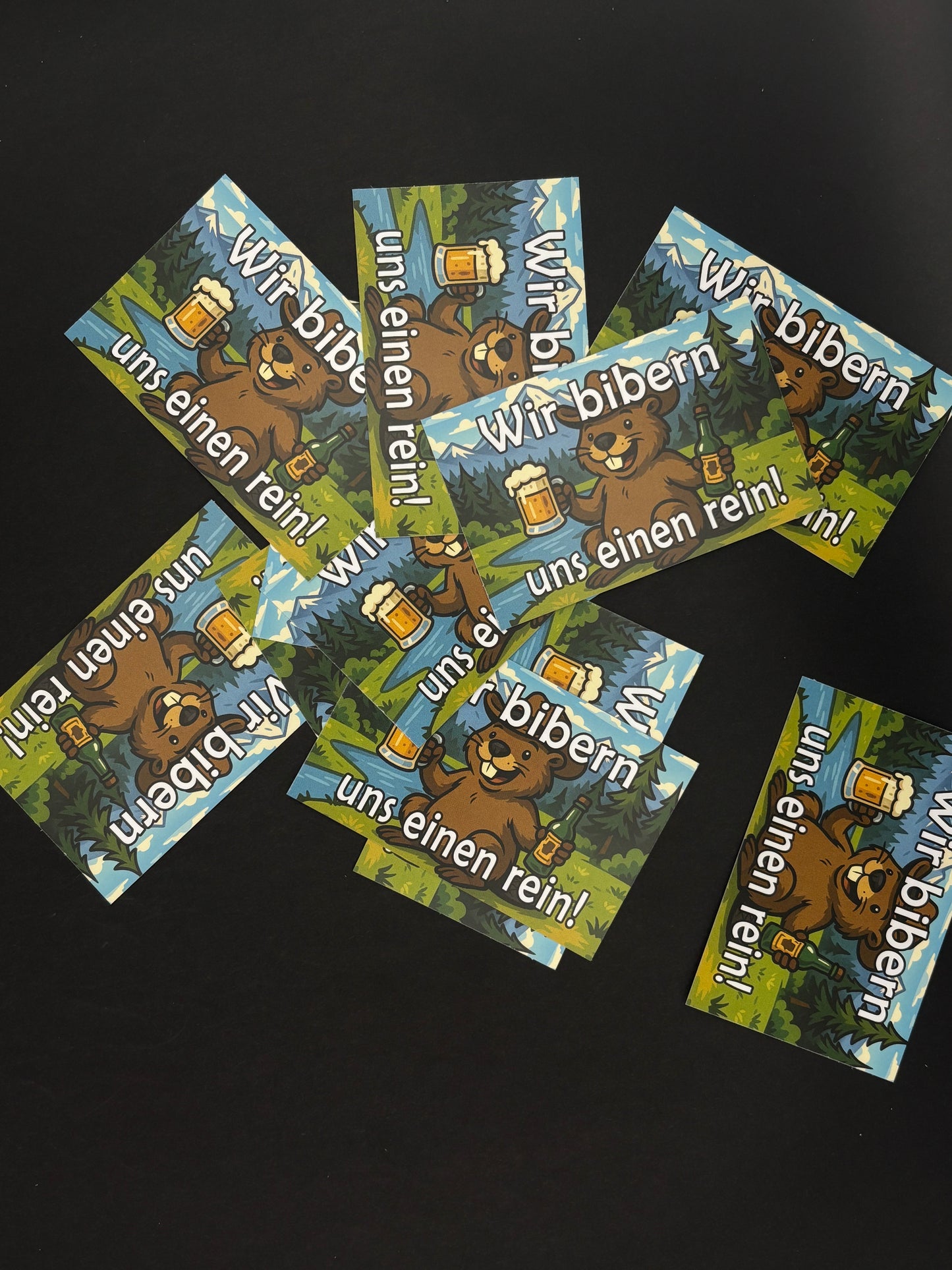 Sticker "Wir bibern uns einen rein"