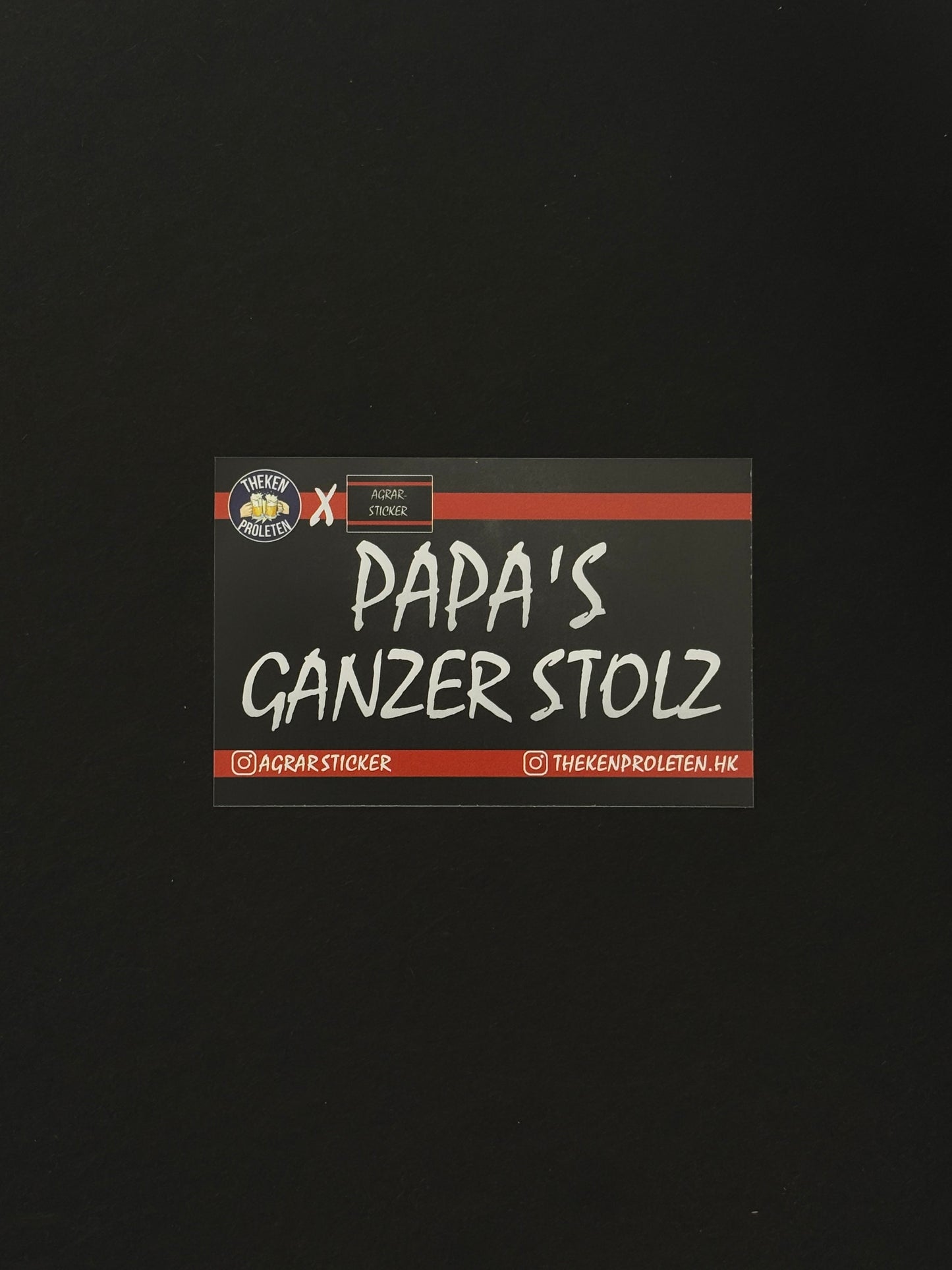 Sticker "Papa's ganzer Stolz"
