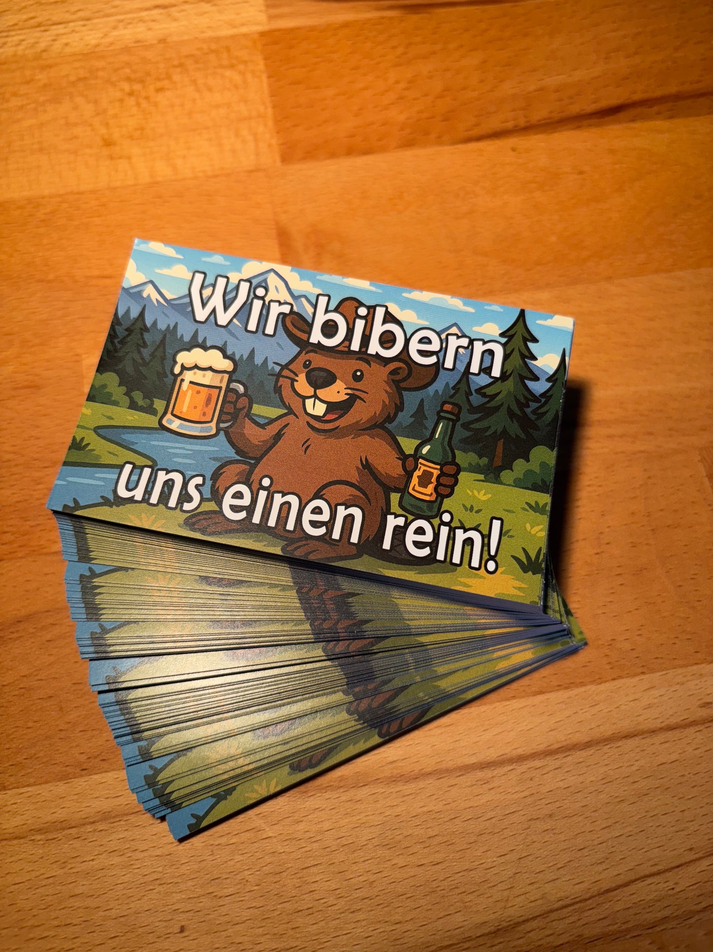 Sticker "Wir bibern uns einen rein"