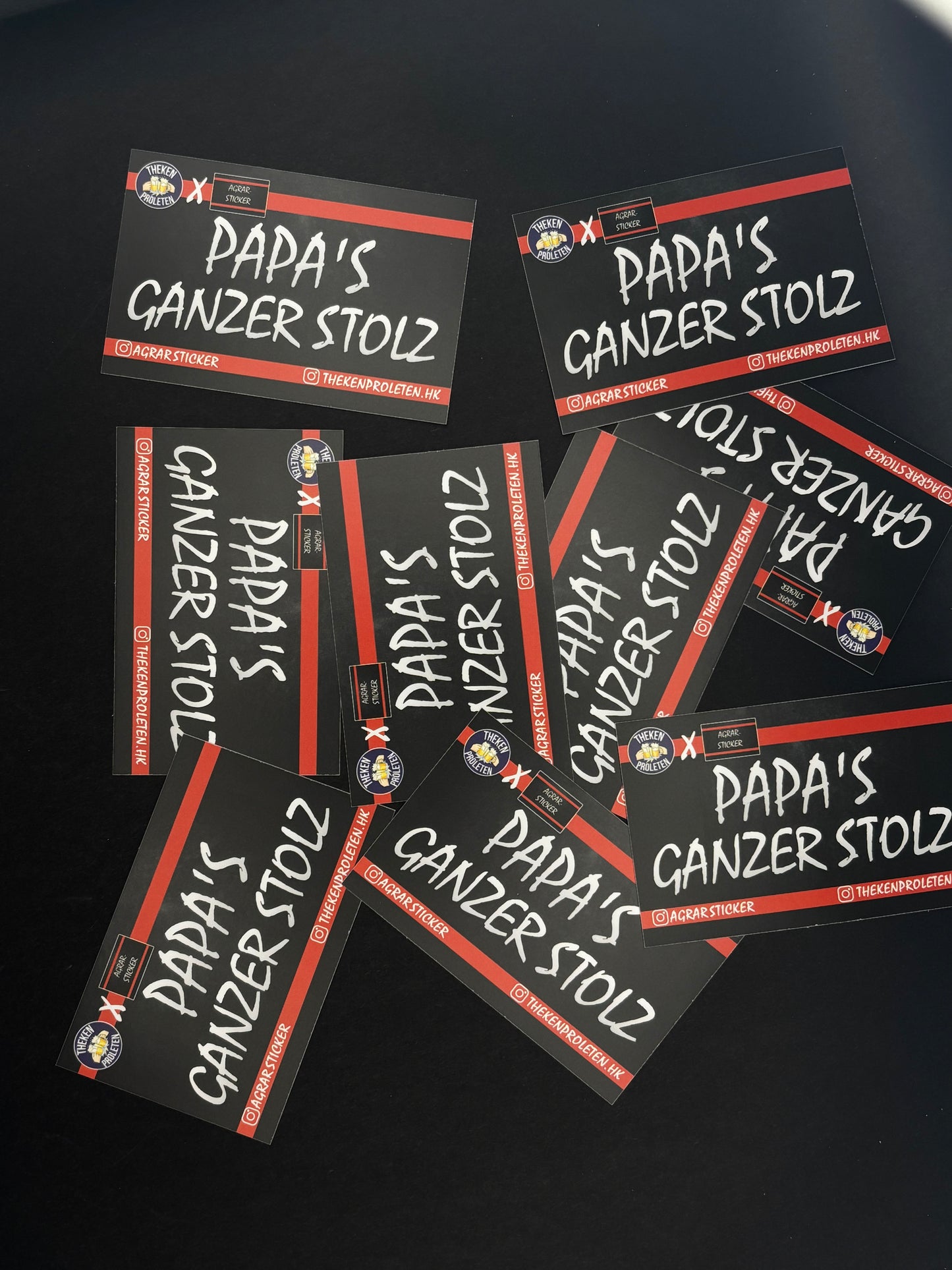 Sticker "Papa's ganzer Stolz"