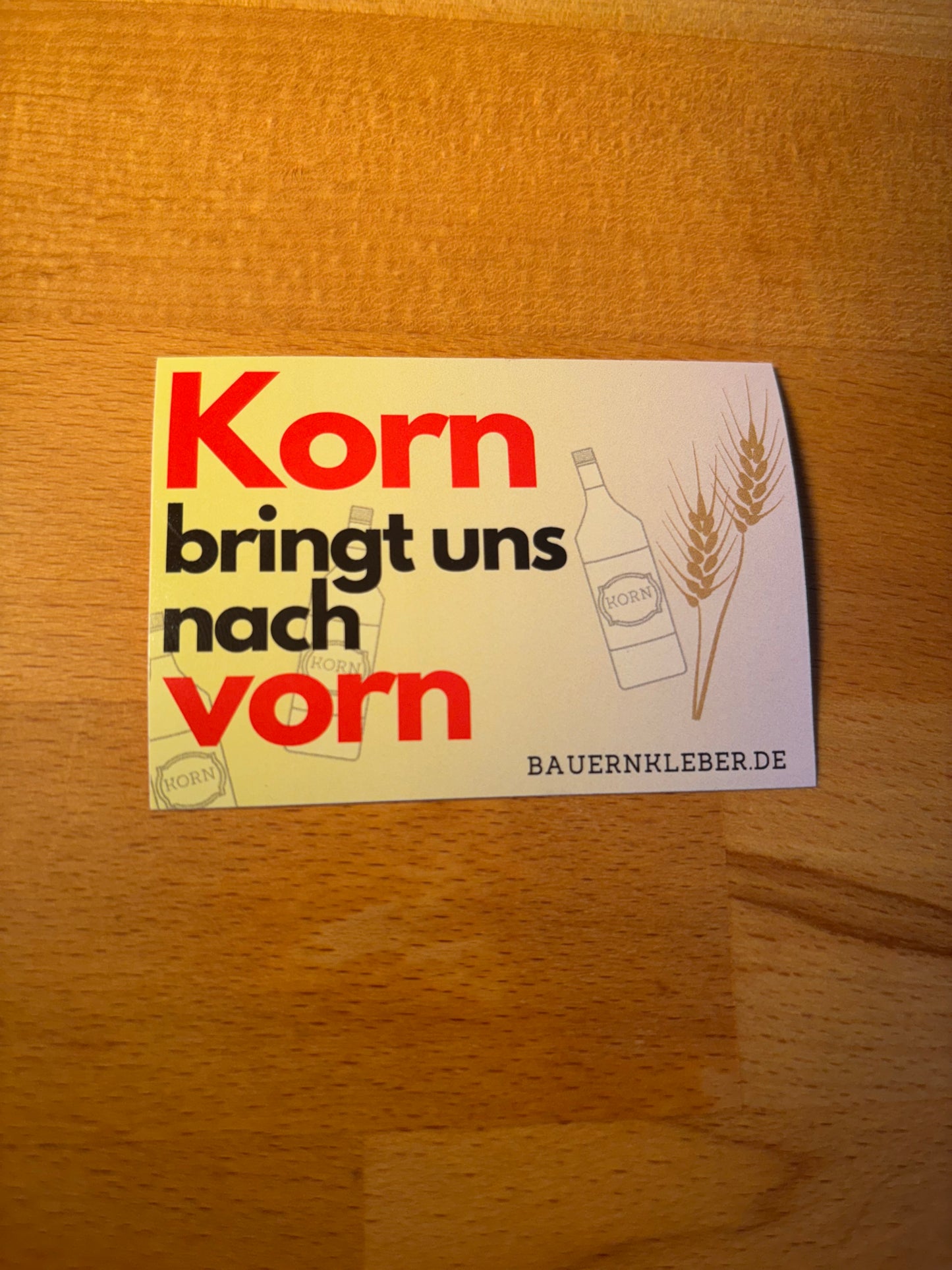 Sticker " Korn bringt uns nach vorn"