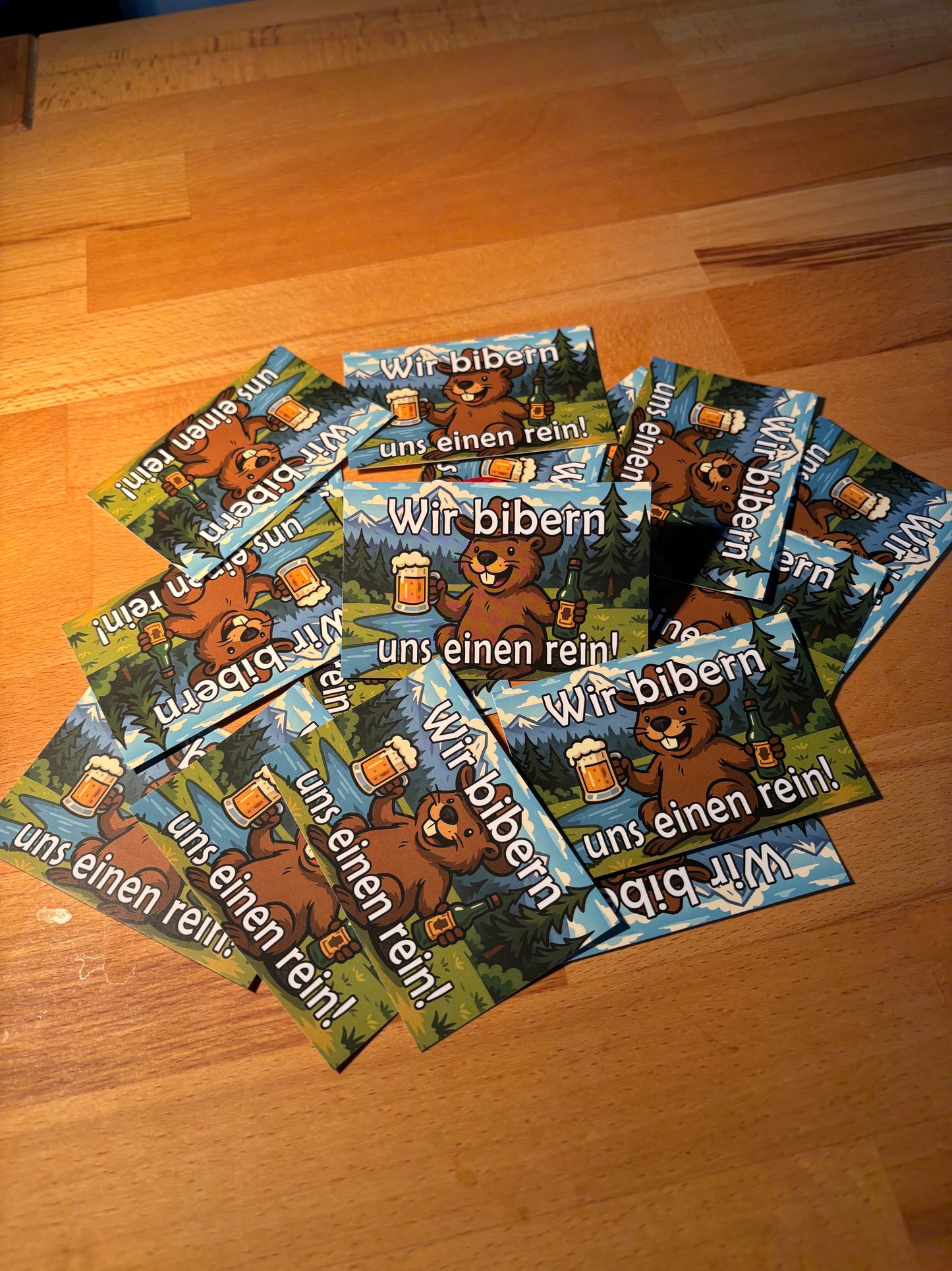 Sticker "Wir bibern uns einen rein"