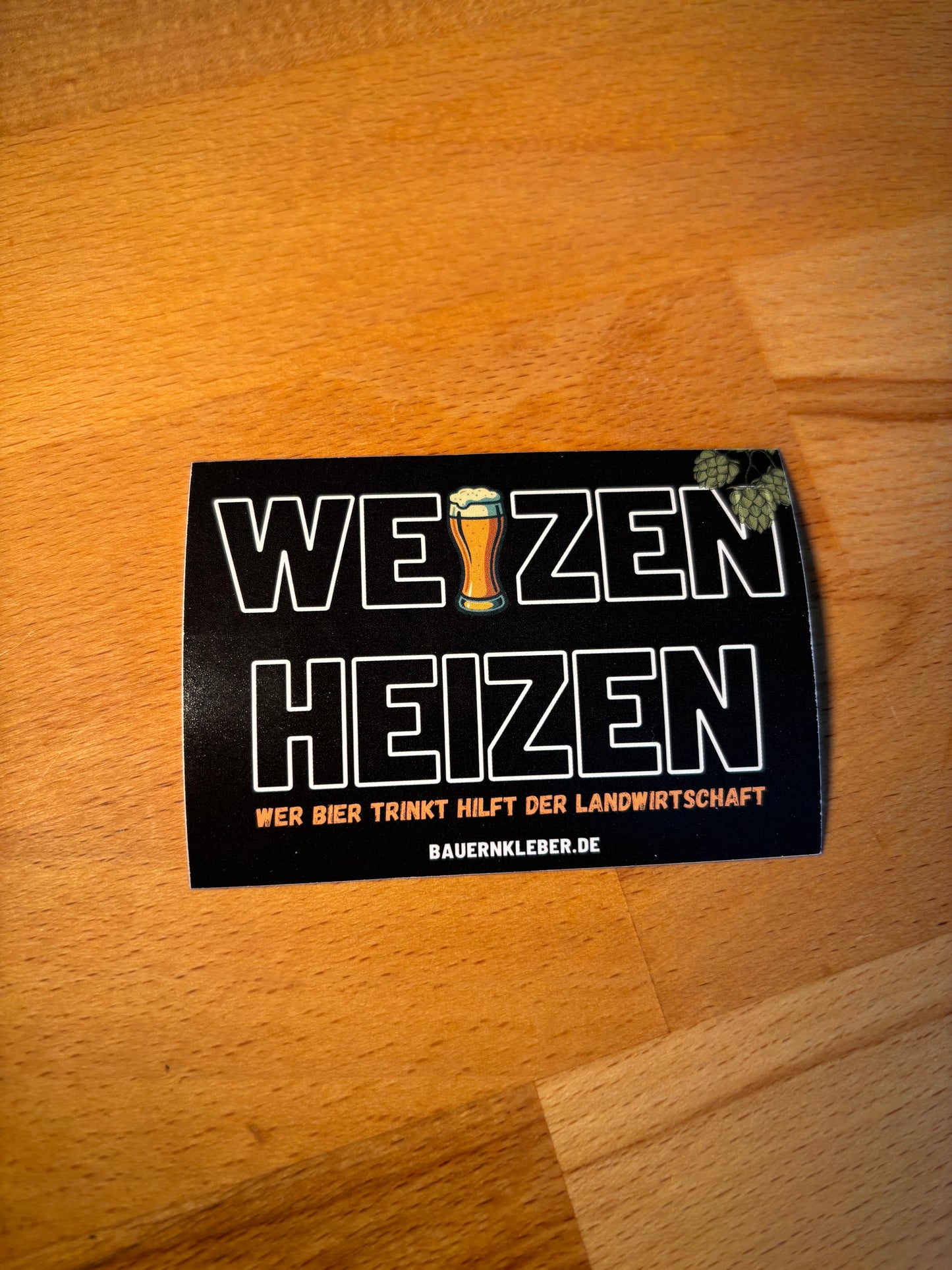 Sticker "Weizen heizen"