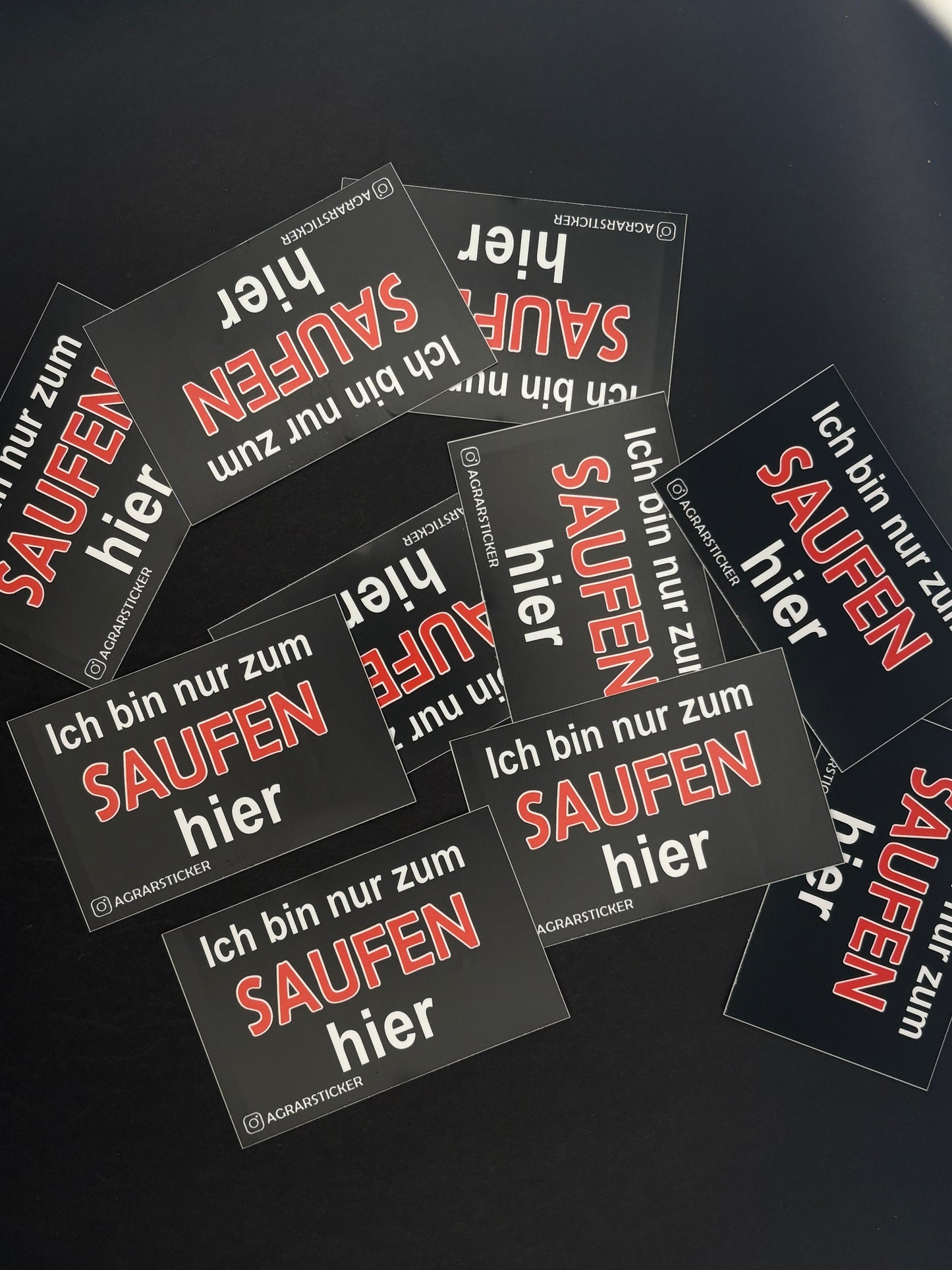 Sticker Instagram "Ich bin nur zum Saufen hier"