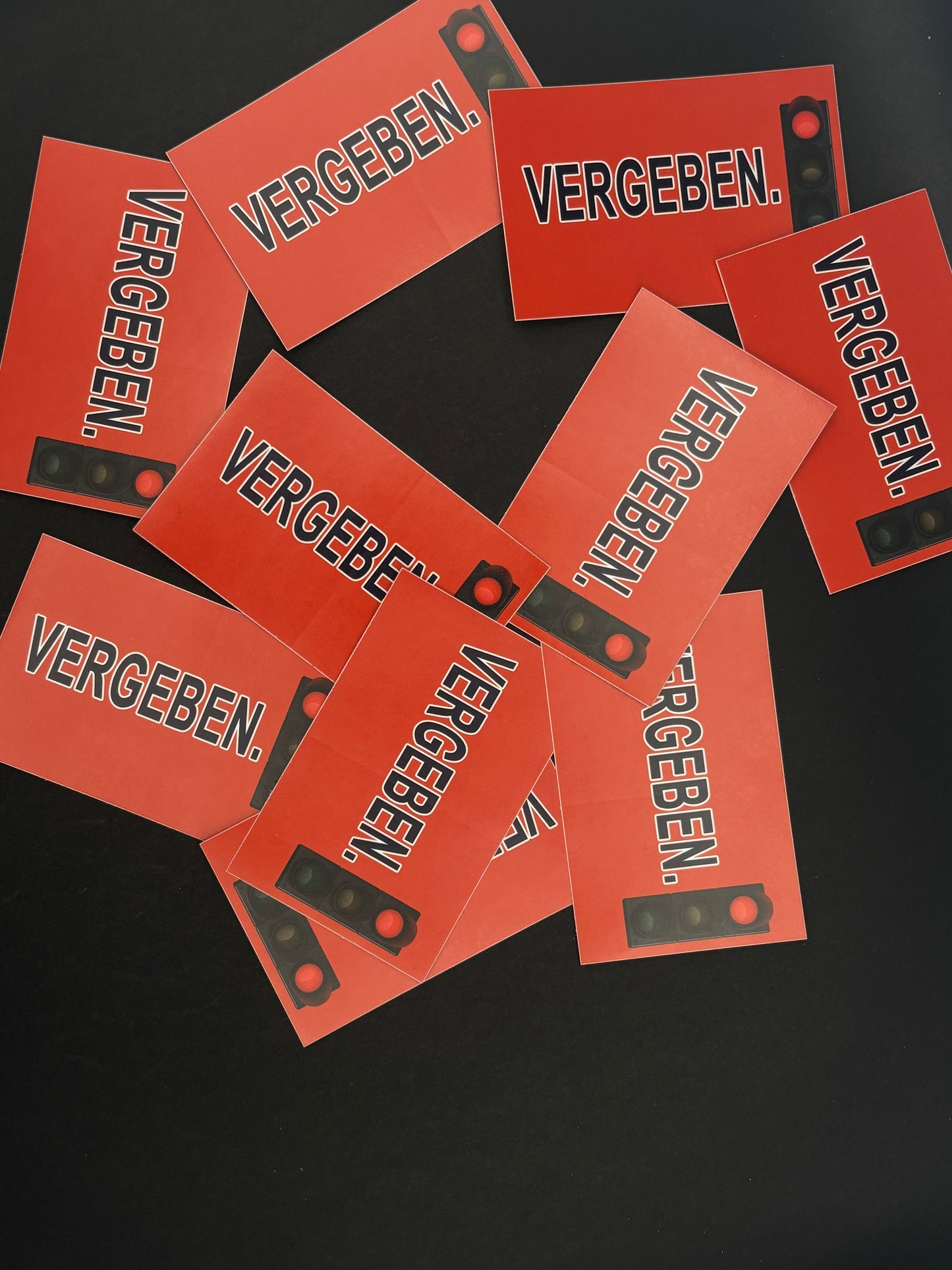 Sticker "Vergeben"
