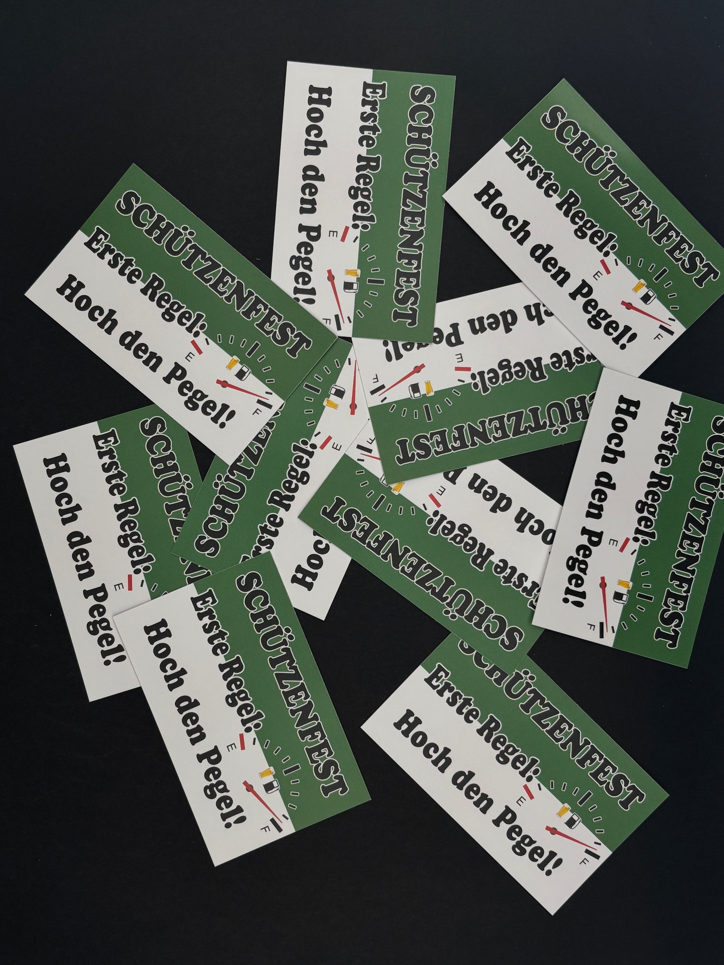 Sticker "Schützenfest Erste Regel Hoch den Pegel"
