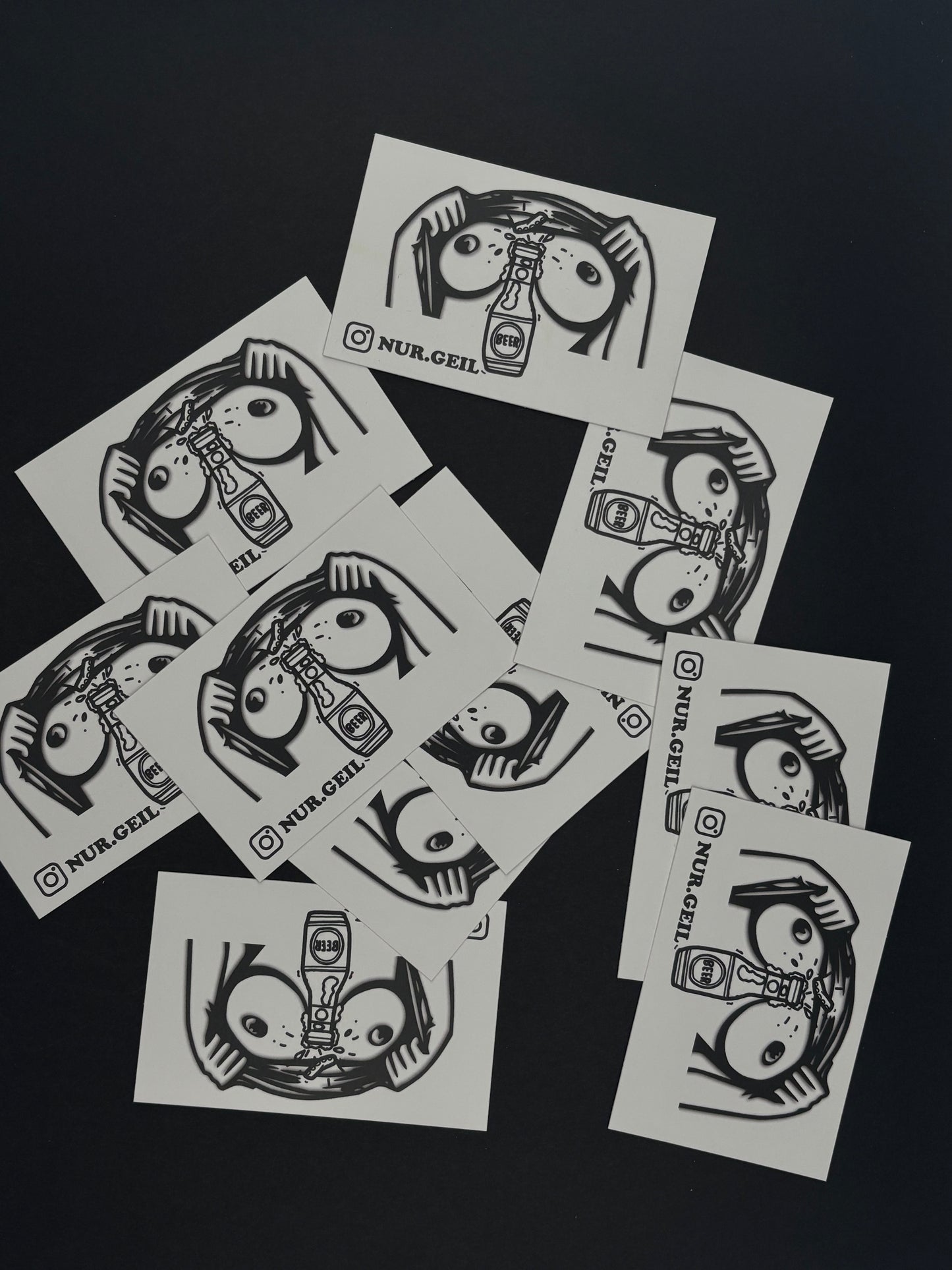Sticker "Nur Geil"