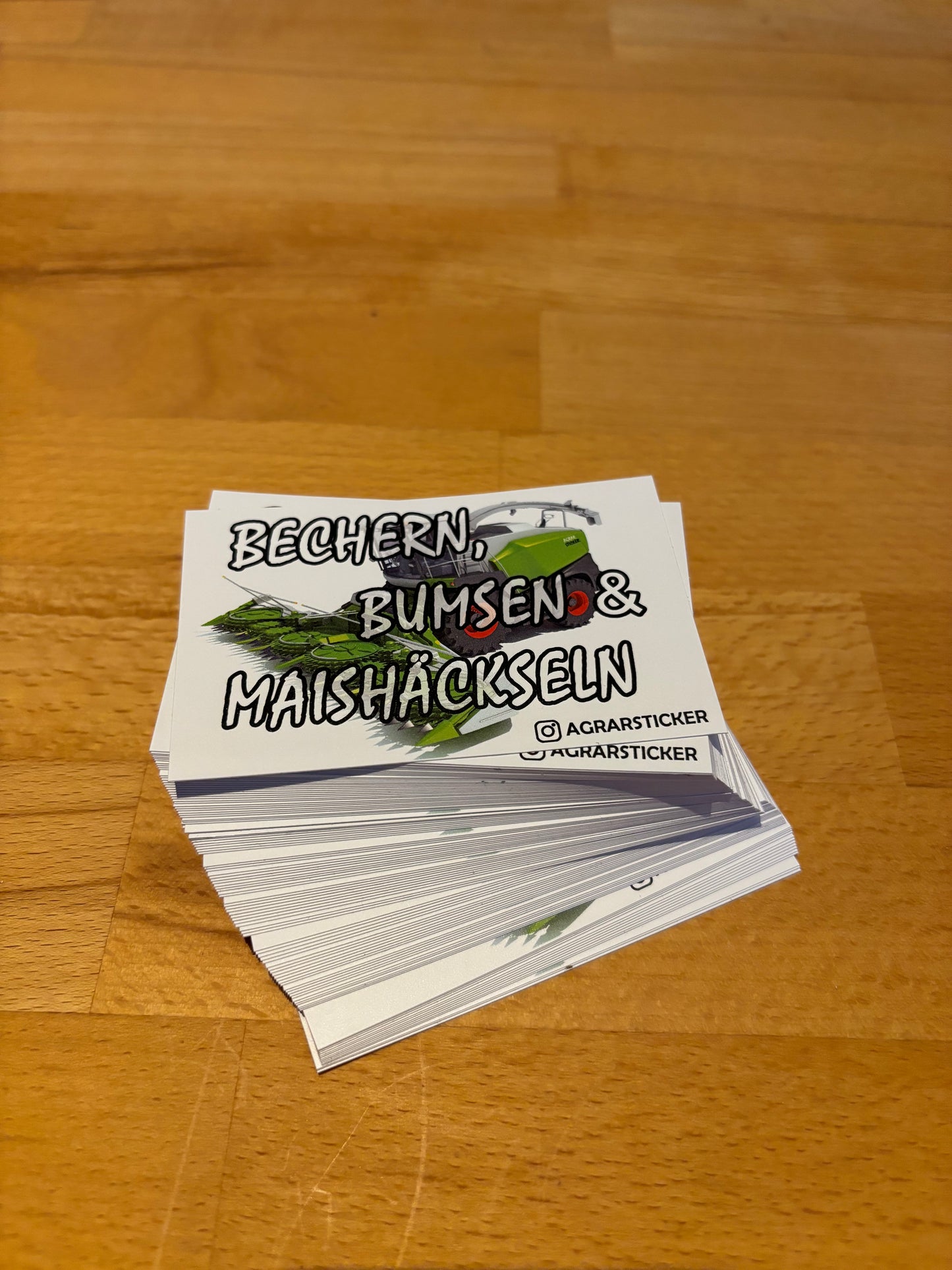 Sticker Instagram "Bechern B*msen & Maishäckseln"