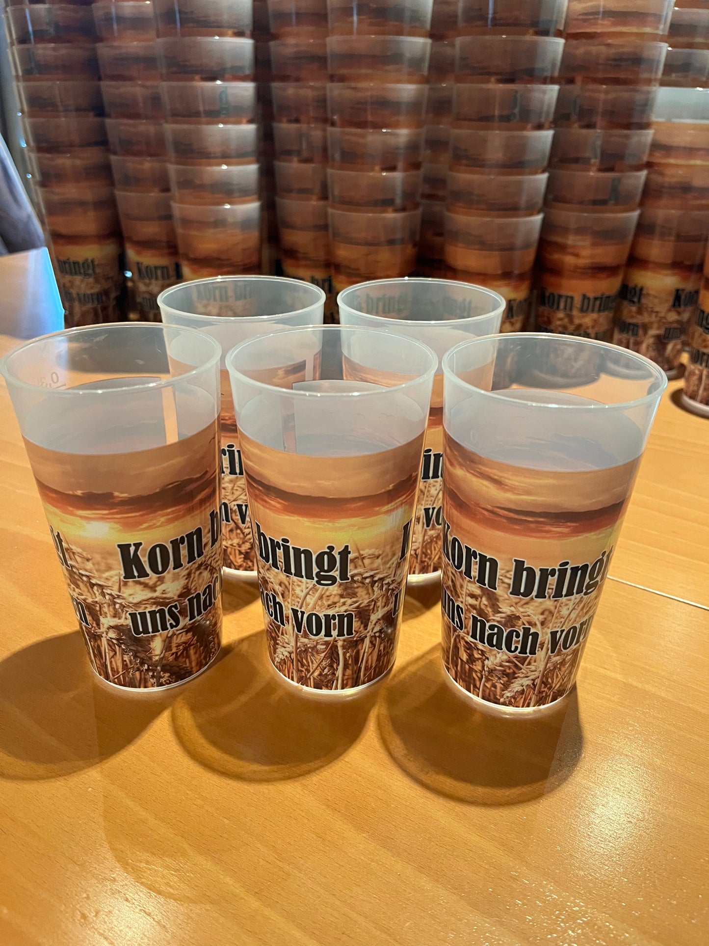 Becher "Korn bringt uns nach vorn"