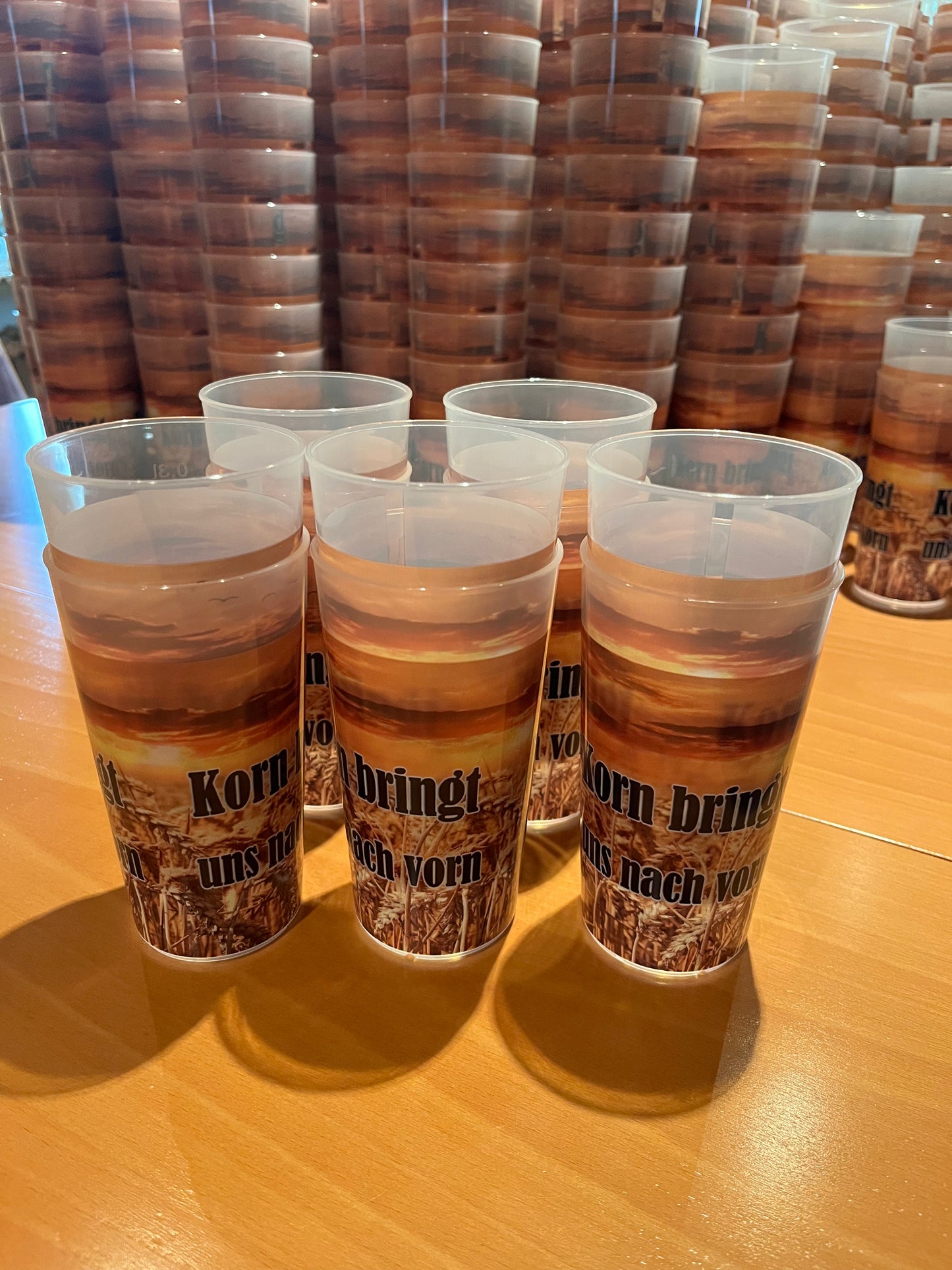Becher "Korn bringt uns nach vorn"