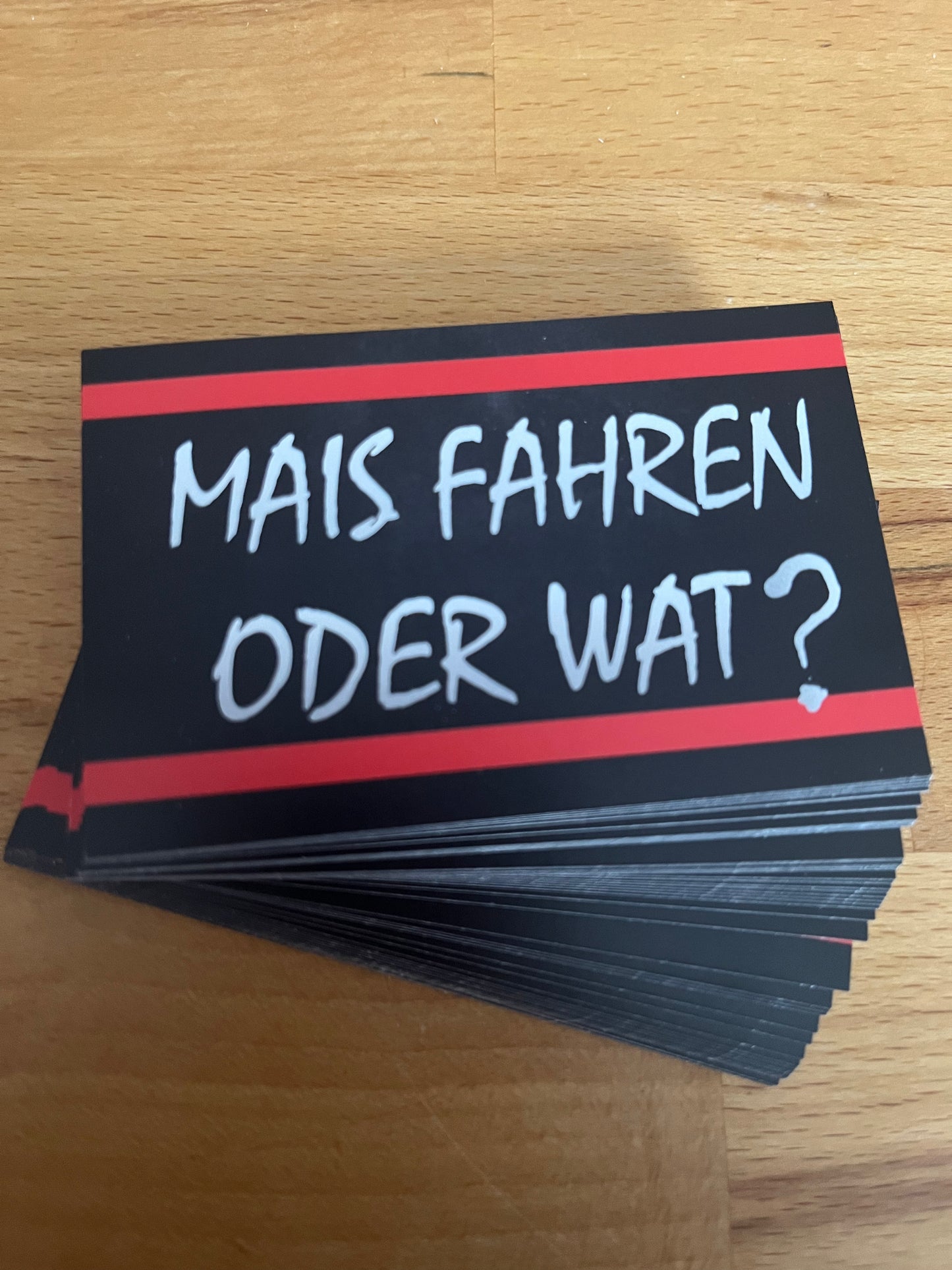 Sticker "Mais Fahren oder Wat ?"