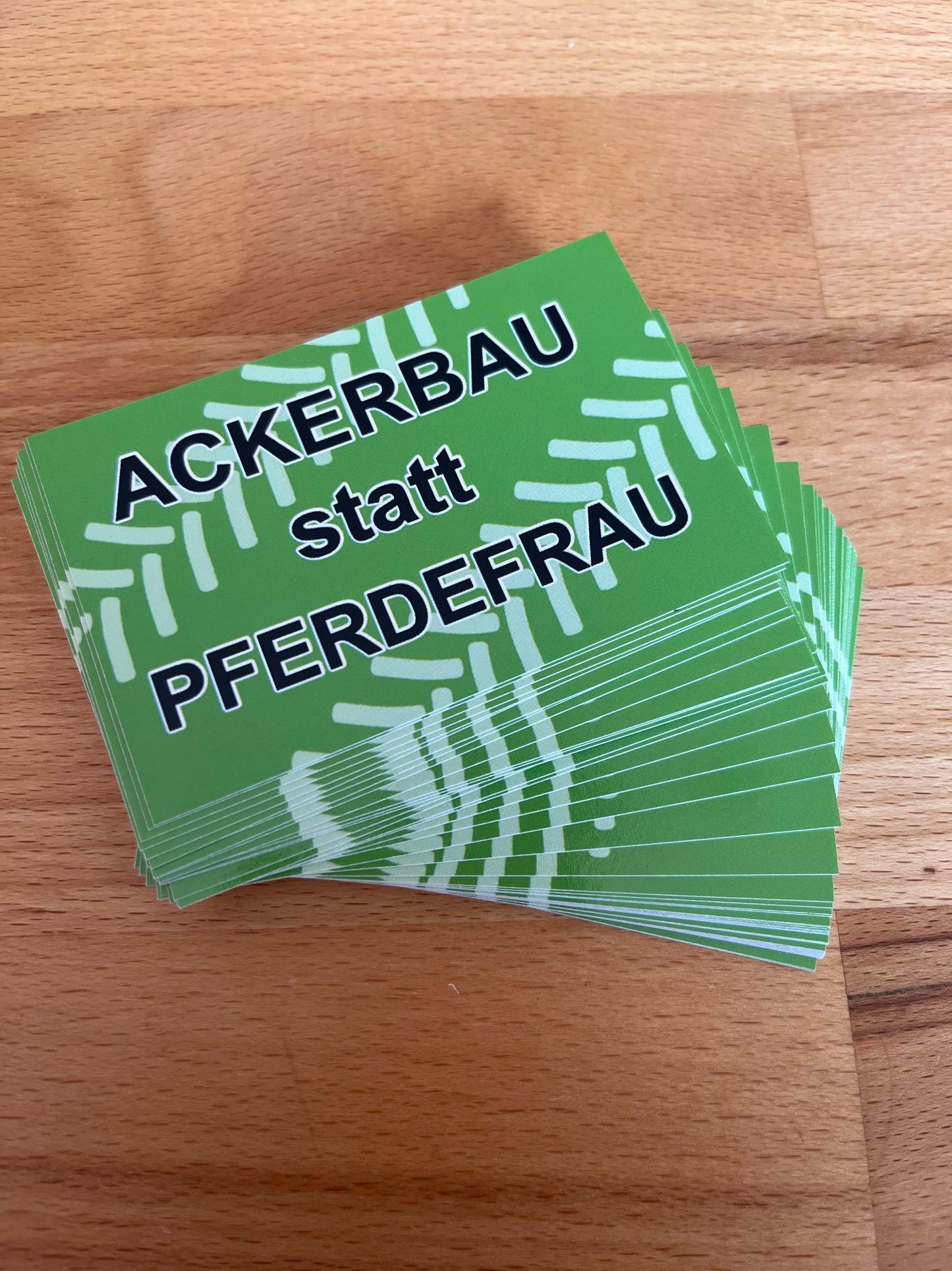 Sticker "Ackerbau statt Pferdefrau"