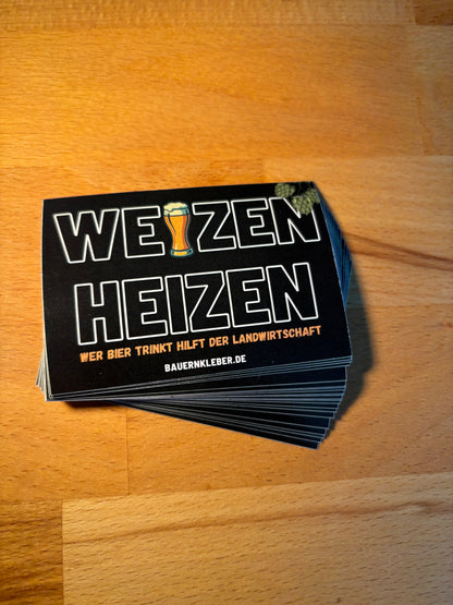 Sticker "Weizen heizen"