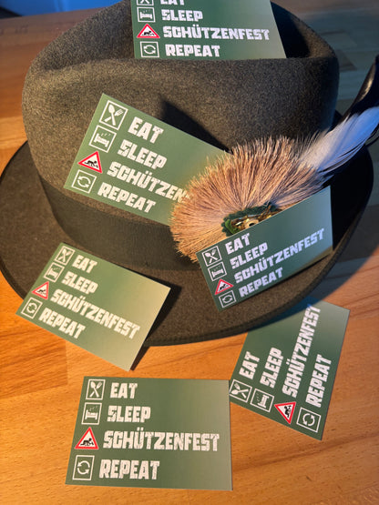 Sticker "Eat Sleep Schützenfest"