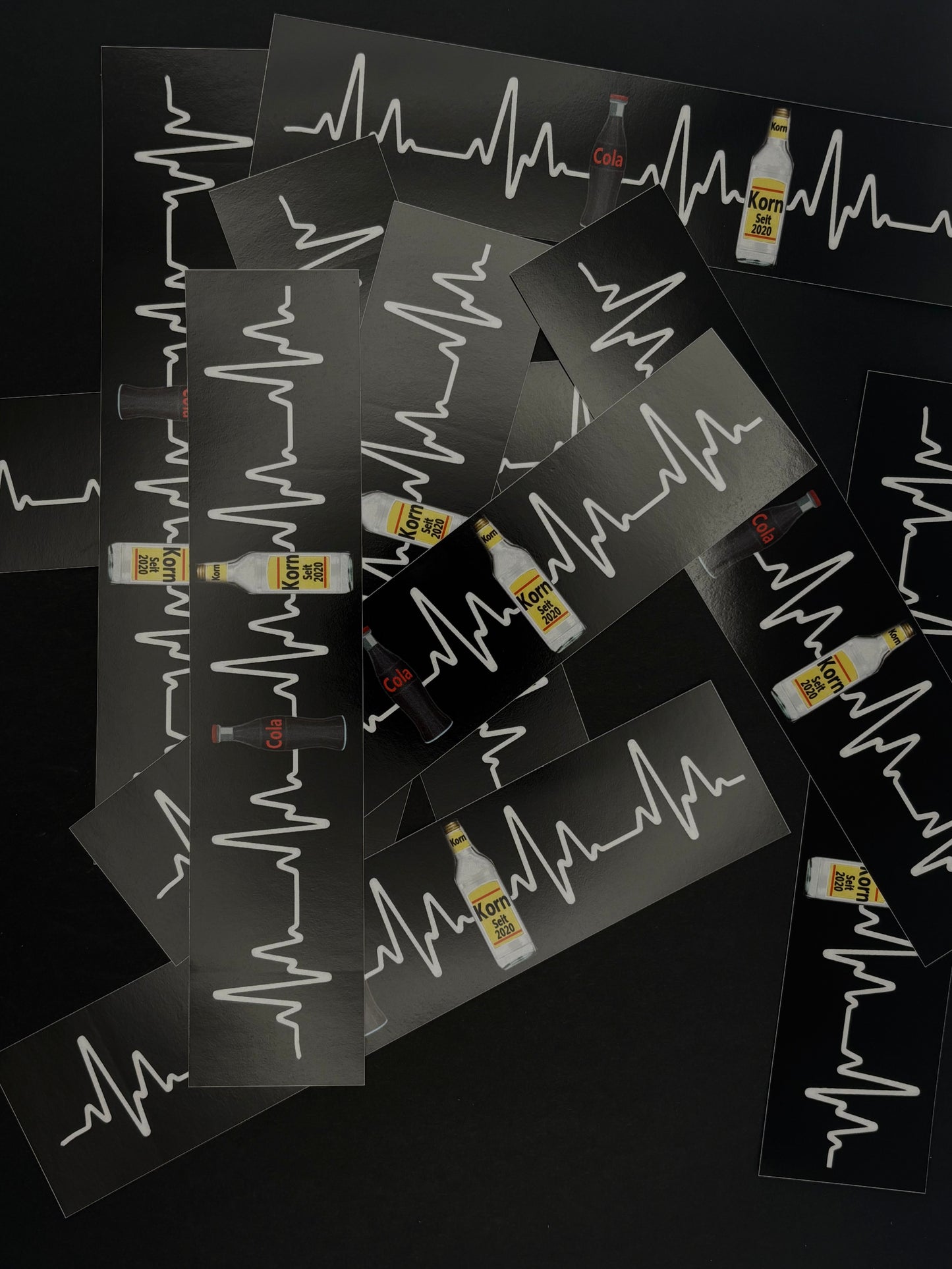 Sticker "Herzschlag Cola Korn"