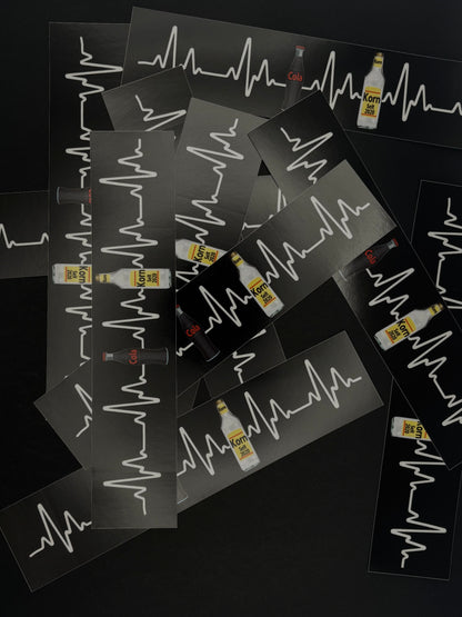 Sticker "Herzschlag Cola Korn"