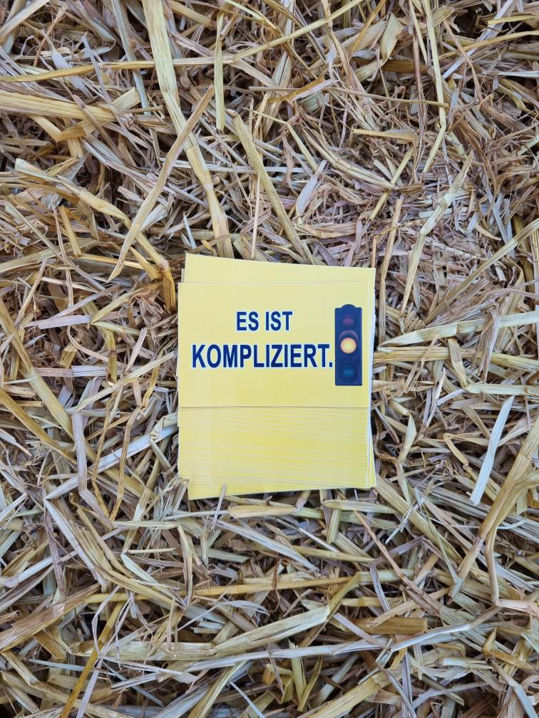 Sticker "Es ist kompliziert"