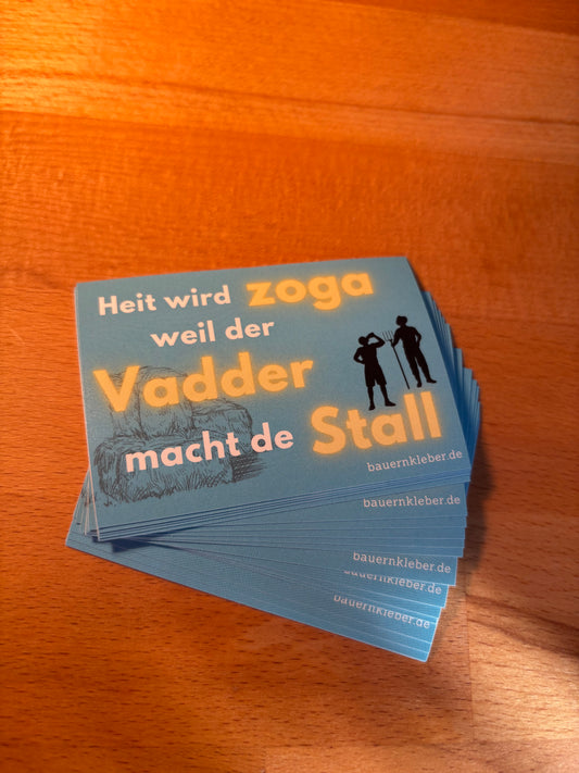Sticker "Vadder macht de Stall "