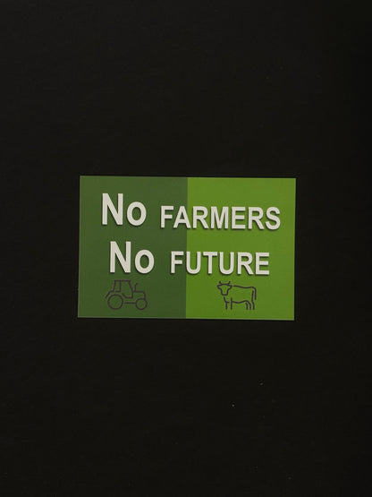 Sticker "No Farmers No Future"