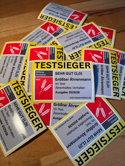 Sticker " Testsieger: Ährenmann - Sticker"