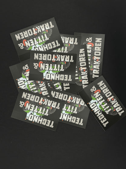 Sticker "Techno Ti**en & Traktoren"