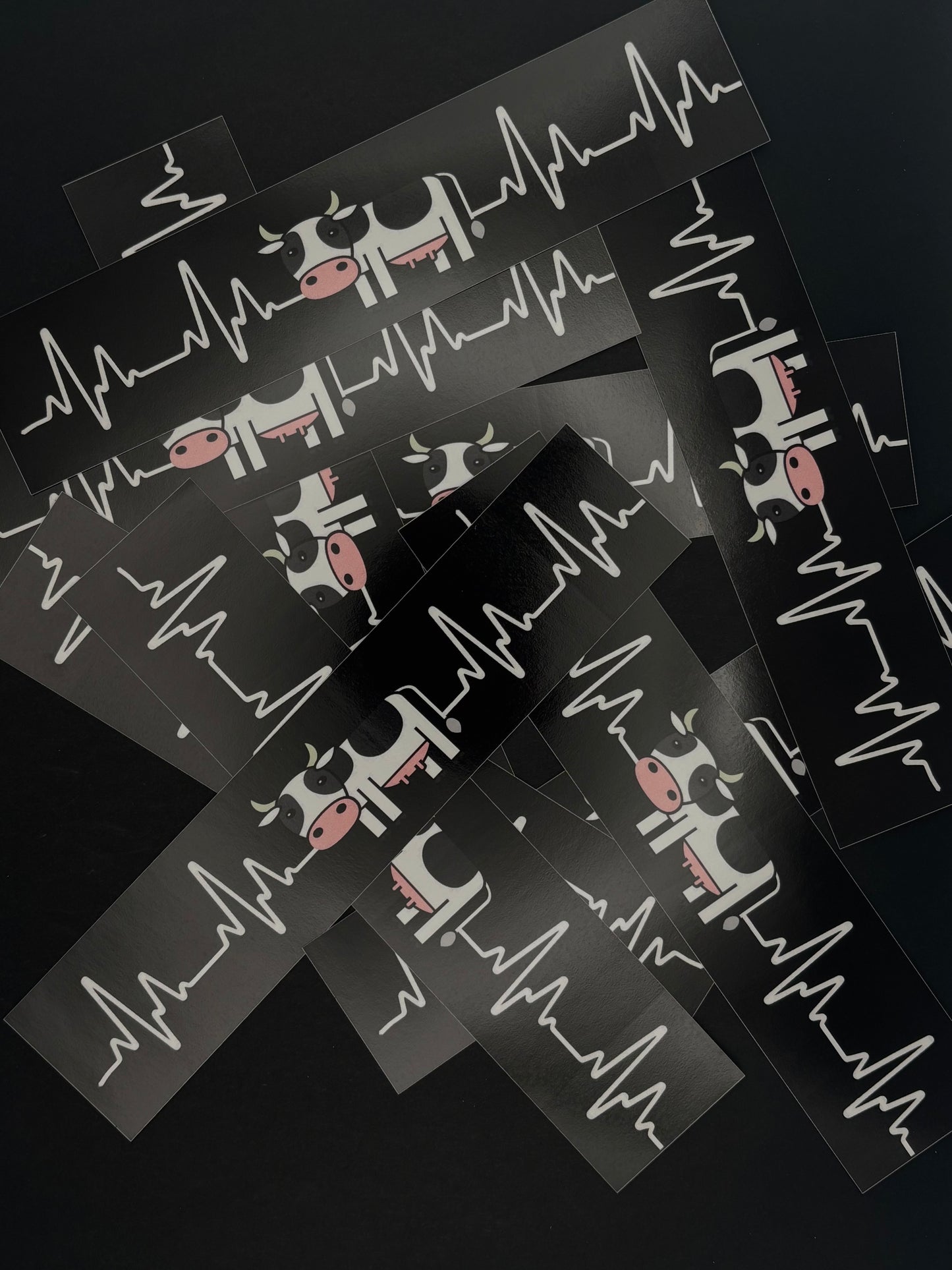 Sticker "Herzschlag Kuh"