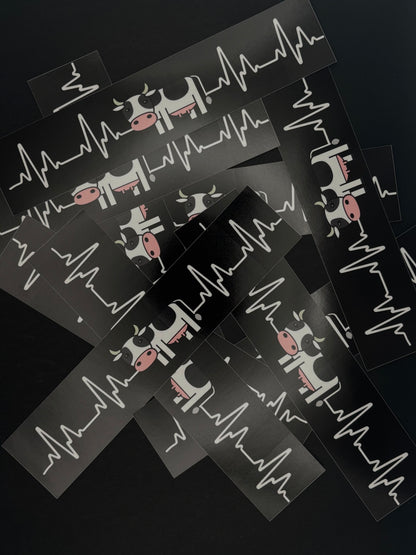 Sticker "Herzschlag Kuh"