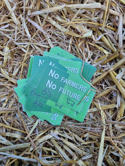 Sticker "No Farmers No Future"