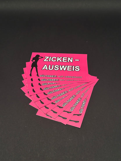 Sticker "Zicken-Ausweis"