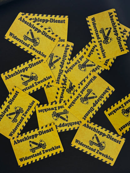 Sticker "Abschlepp-Dienst"