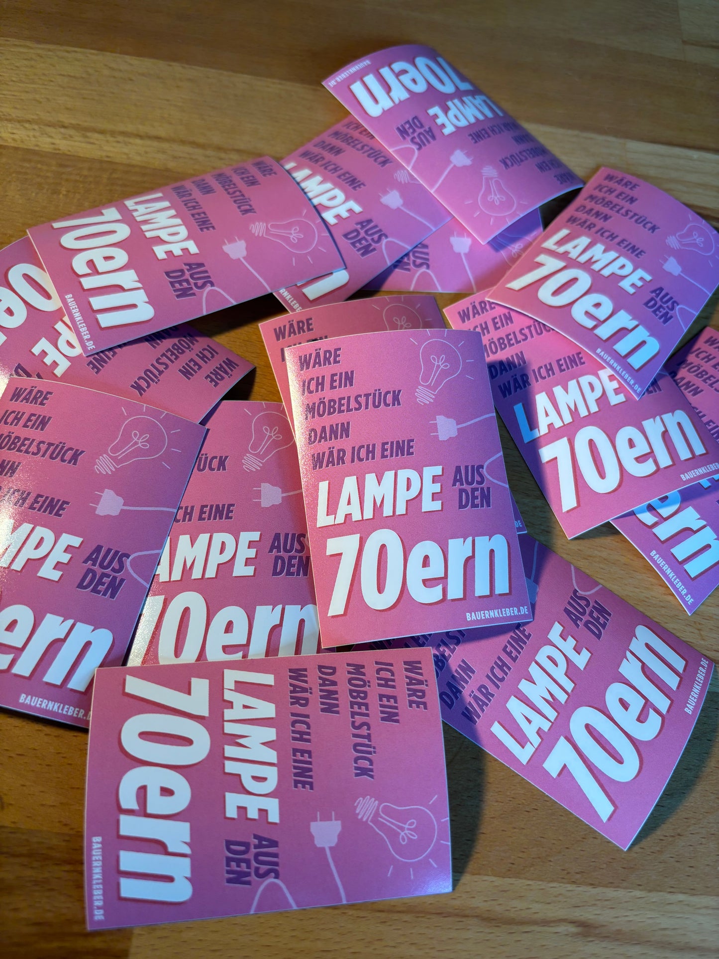 Sticker "Lampe aus den 70ern "