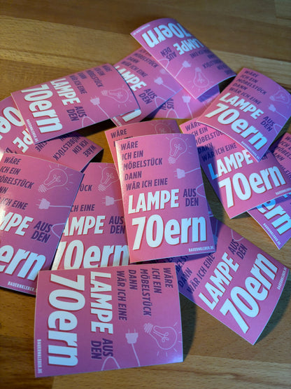 Sticker "Lampe aus den 70ern "
