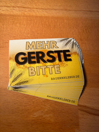 Sticker "Mehr Gerste bitte!"
