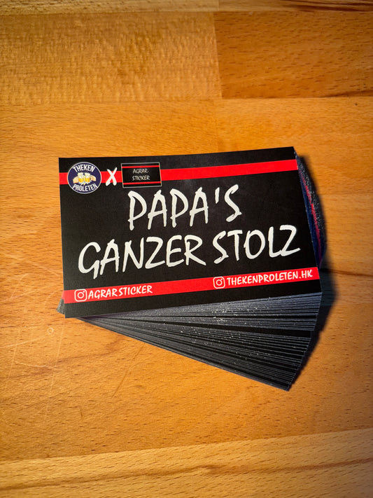 Sticker "Papa's ganzer Stolz"