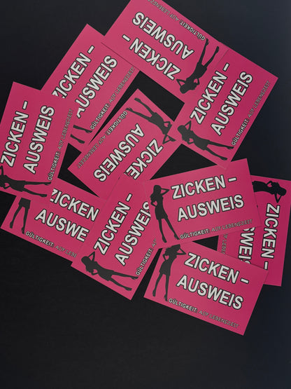 Sticker "Zicken-Ausweis"