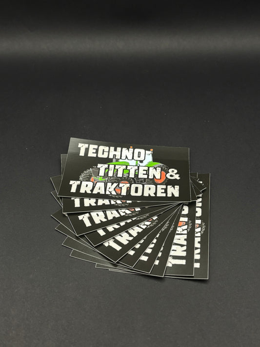 Sticker "Techno Ti**en & Traktoren"