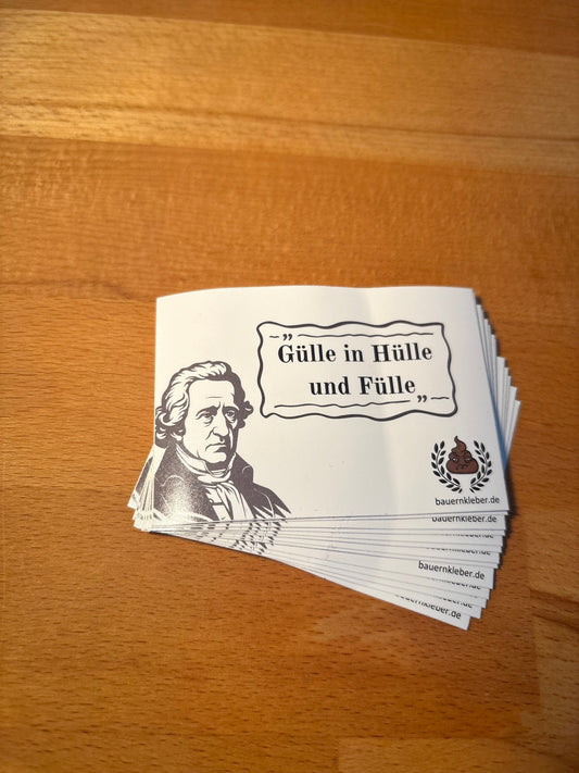 Sticker "Gülle in Hülle und Fülle"