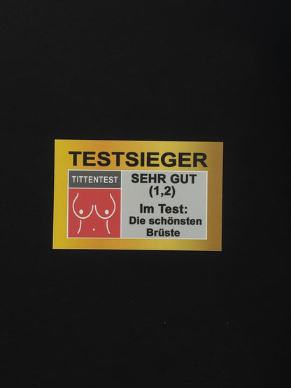 Sticker "Testsieger Brüste"