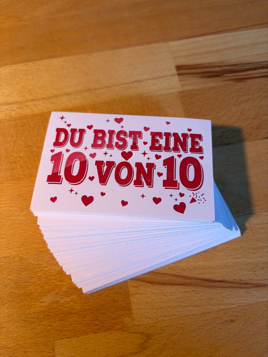 Sticker "Du bist eine 10 von 10"