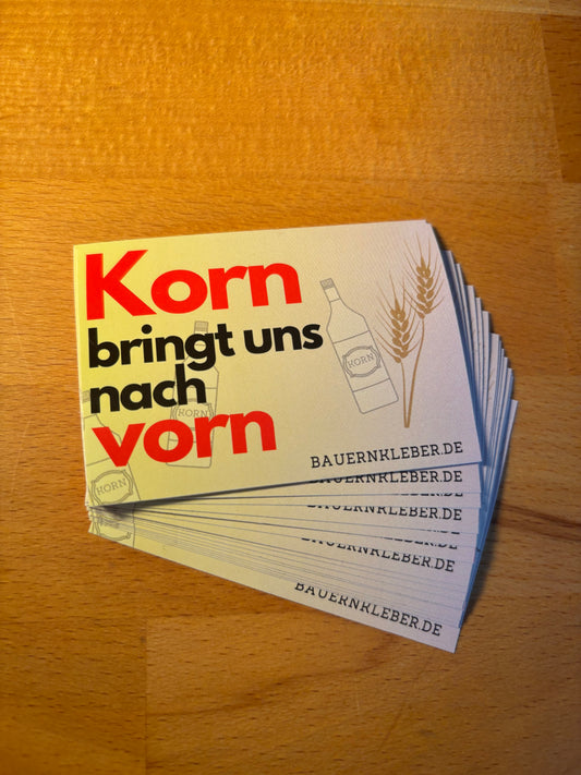 Sticker " Korn bringt uns nach vorn"