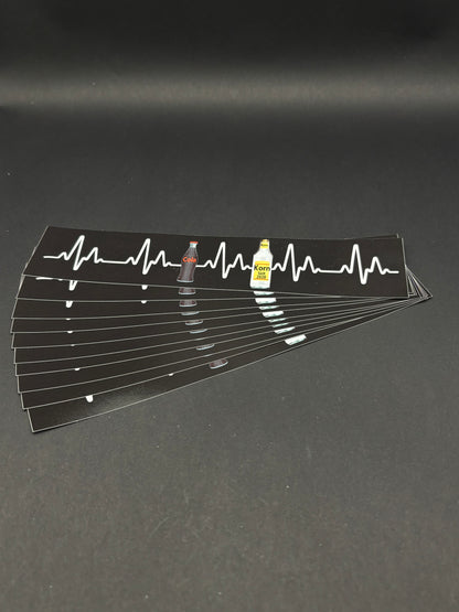 Sticker "Herzschlag Cola Korn"