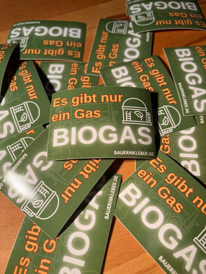 Sticker "Es gibt nur ein Gas Biogas"
