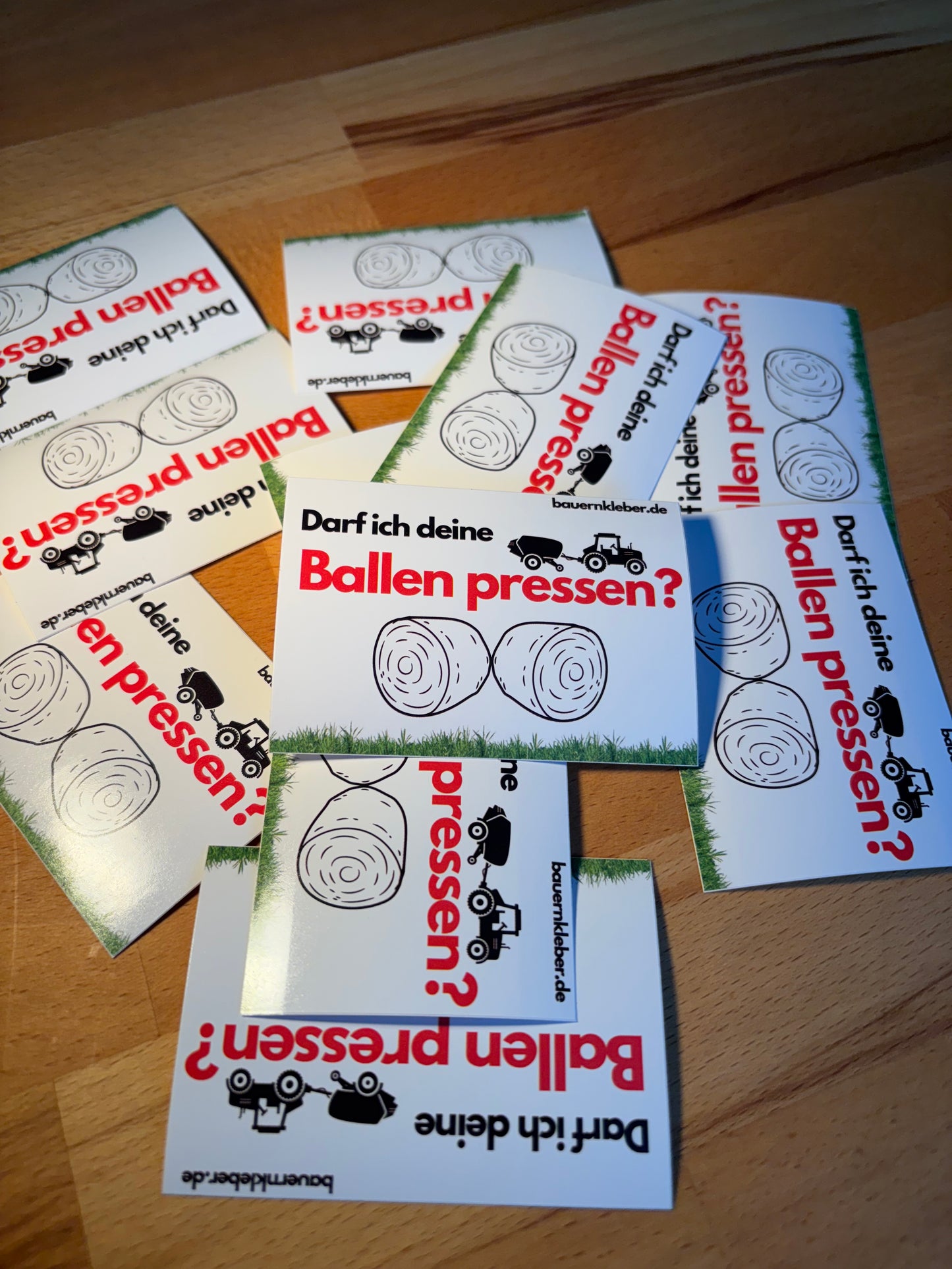 Sticker "Darf ich deine Ballen pressen?"