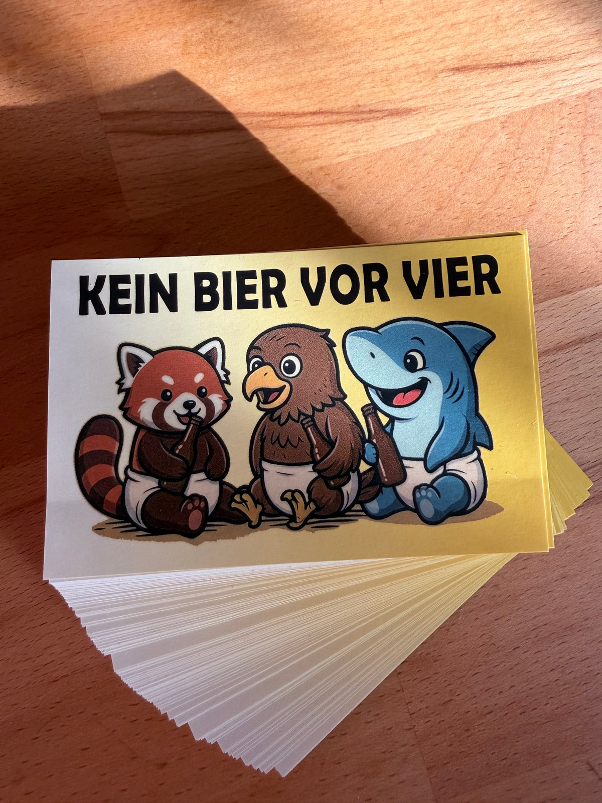 Sticker "KEIN BIER VOR VIER"